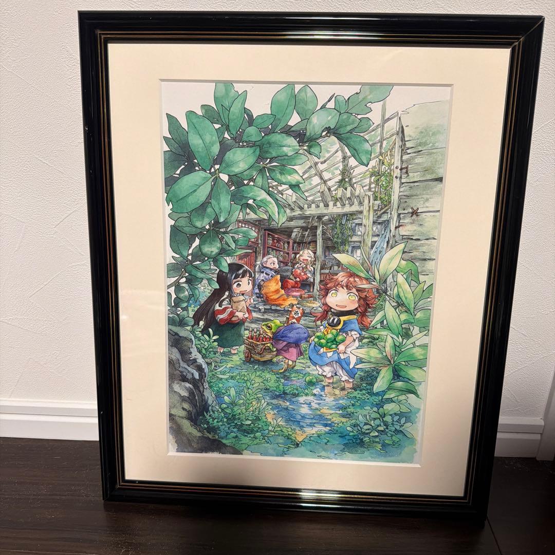 ハクメイとミコチ　ハルタ100号記念　高級複製原画　10巻表紙