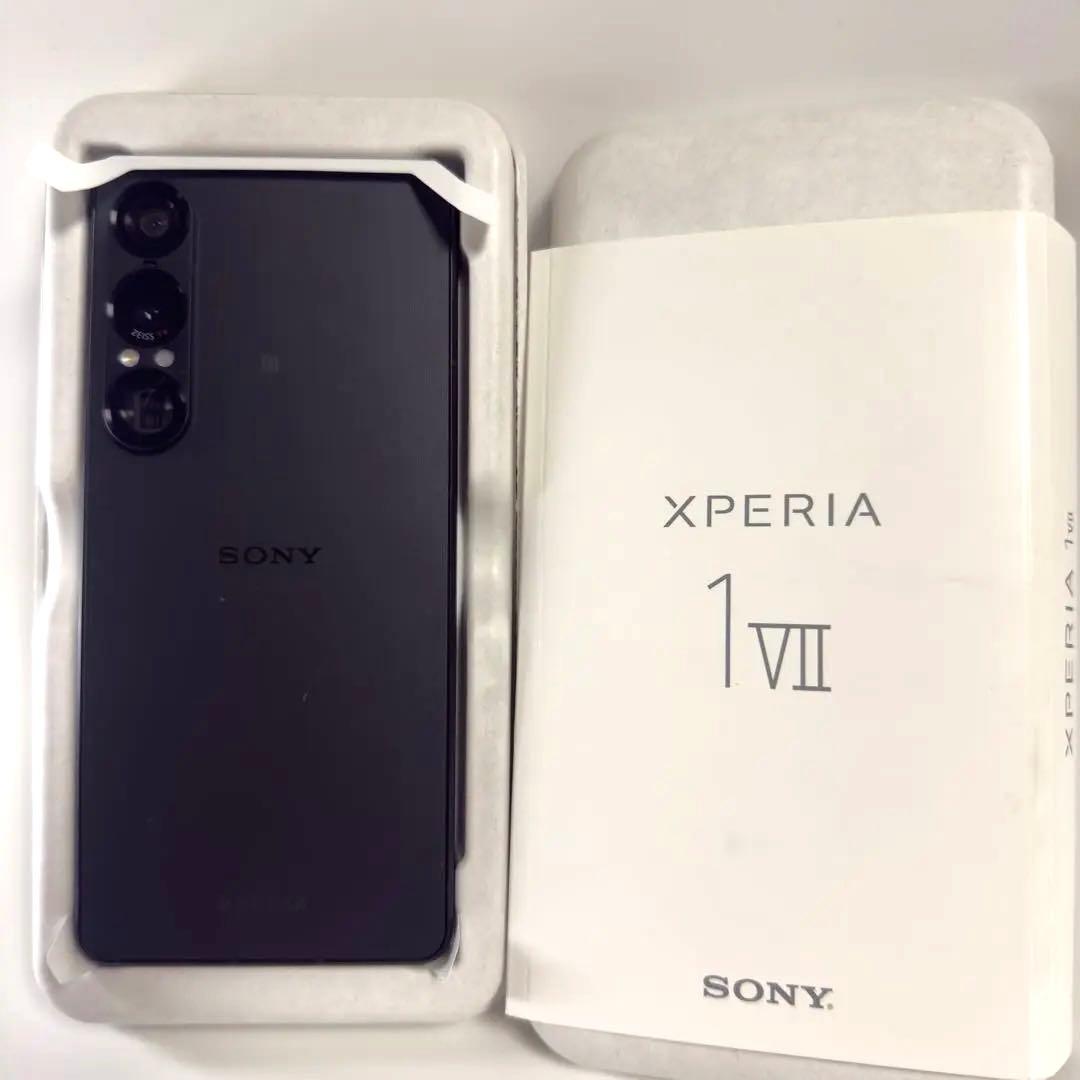 【極美品】Xperia1Ⅶ ストレートブラック 本体 SIMフリー
