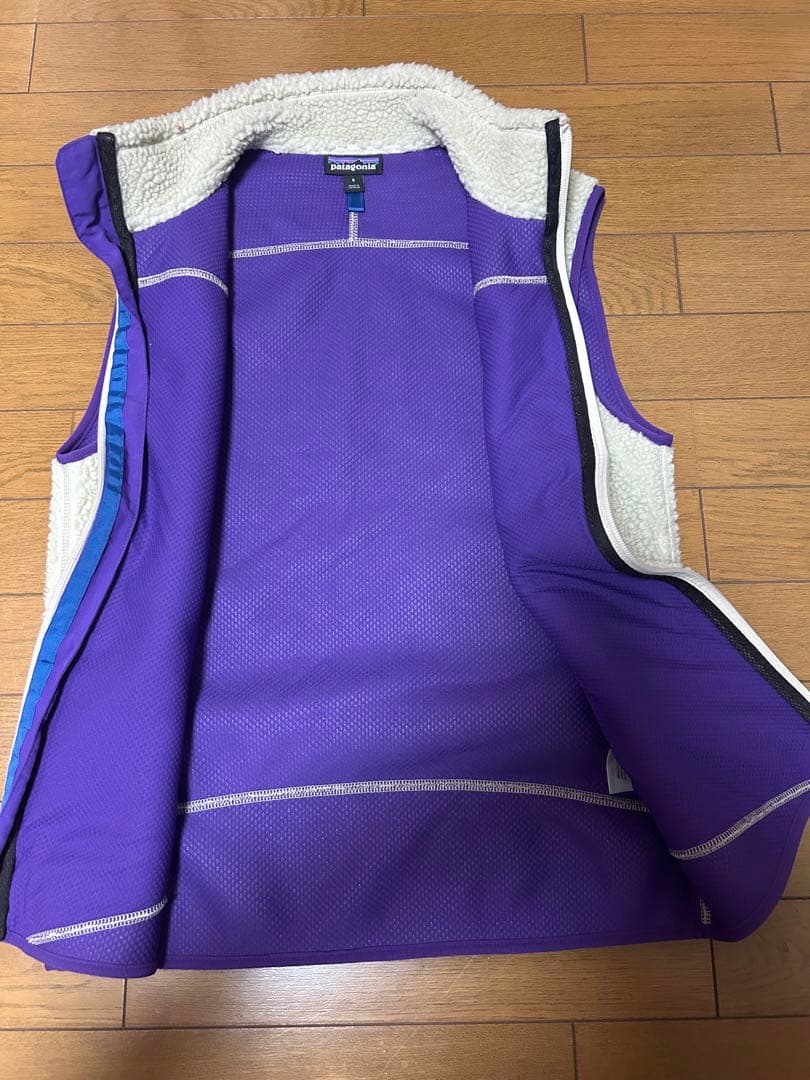 【廃盤品】Patagonia パタゴニア レトロX ベスト ベージュ/パープル