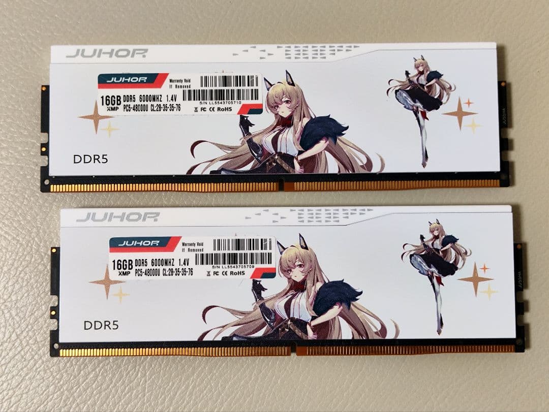 DDR5 32GB（16GB×2）6000MHz CL28 Ryzen最適