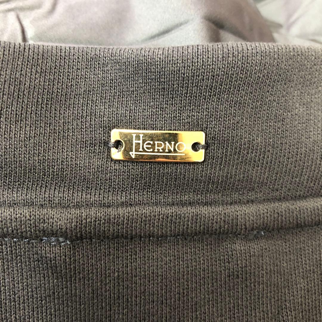 新品タグ付き Herno ヘルノ フード付きネイビーアウター ジャンパー　44