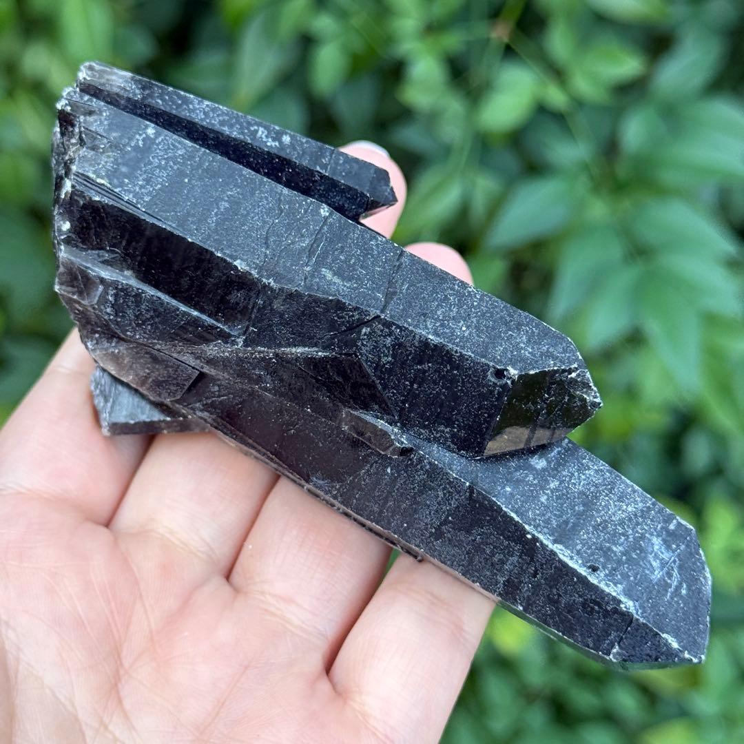 ムーミン 値下げ モリオン 黒水晶 天然無処理 原石 MY977