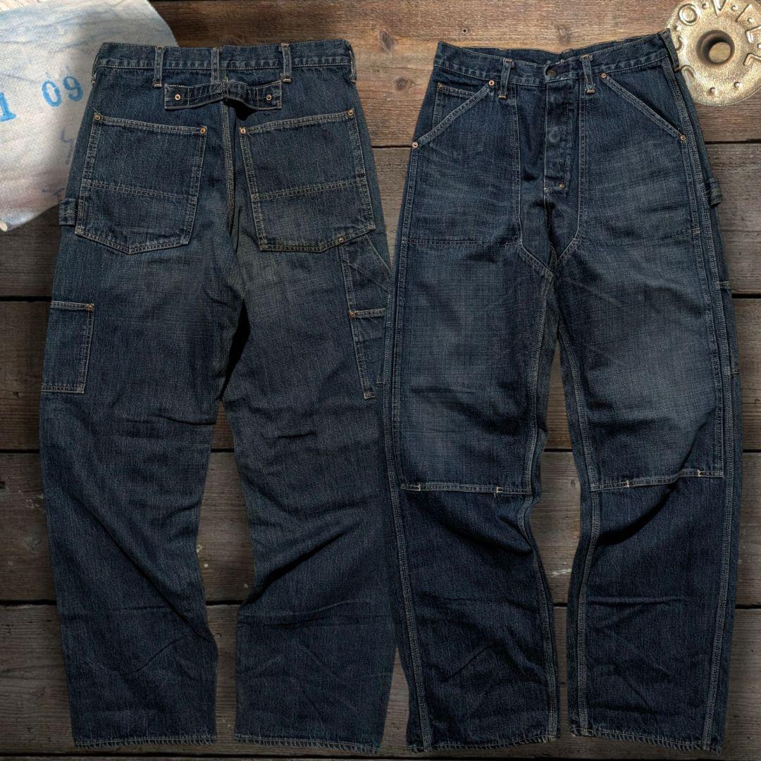 70s BIG JOHN ダブルニー ペインターデニム SCOVIL 初期モデル