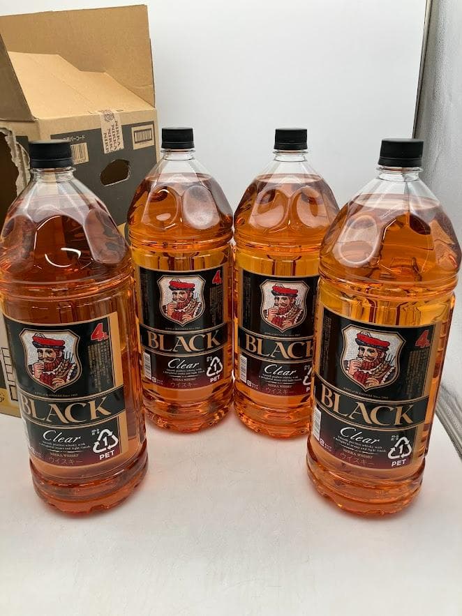 【新品・未開封】　ウィスキーブラックニッカ　モルト・グレーン　4000ml　4本