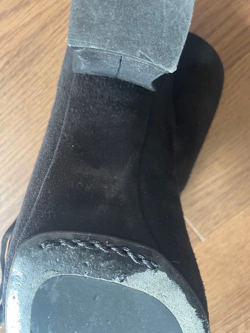 The Row ブラックスエードミュール