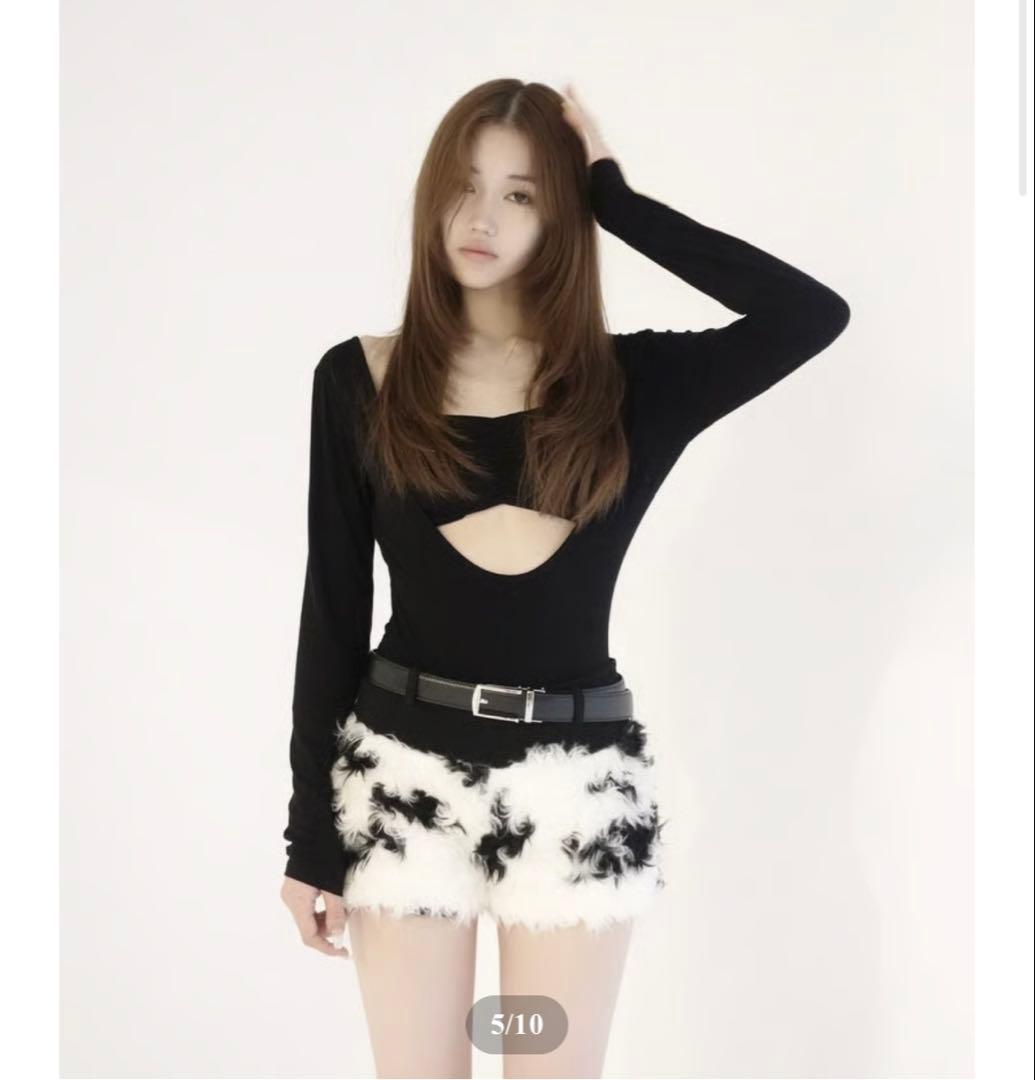 【KISS THE CLUB/キスザクラブ】cozy fur shorts