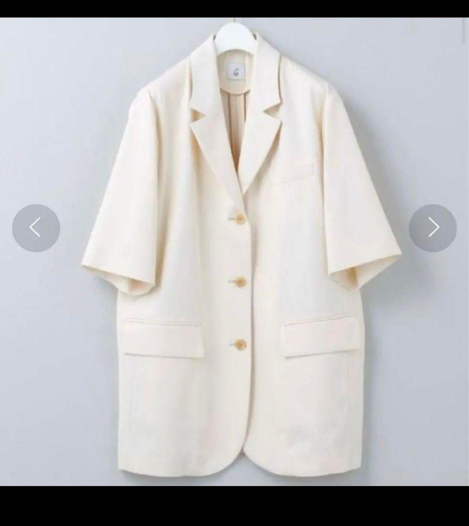 値下6(ROKU) SHORT SLEEVE SOFT JACKET 38