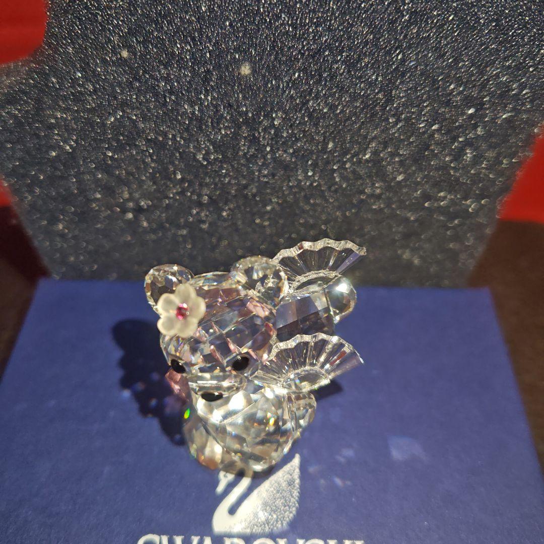 ❁*に様 Swarovski クリスタルベア 約4cm