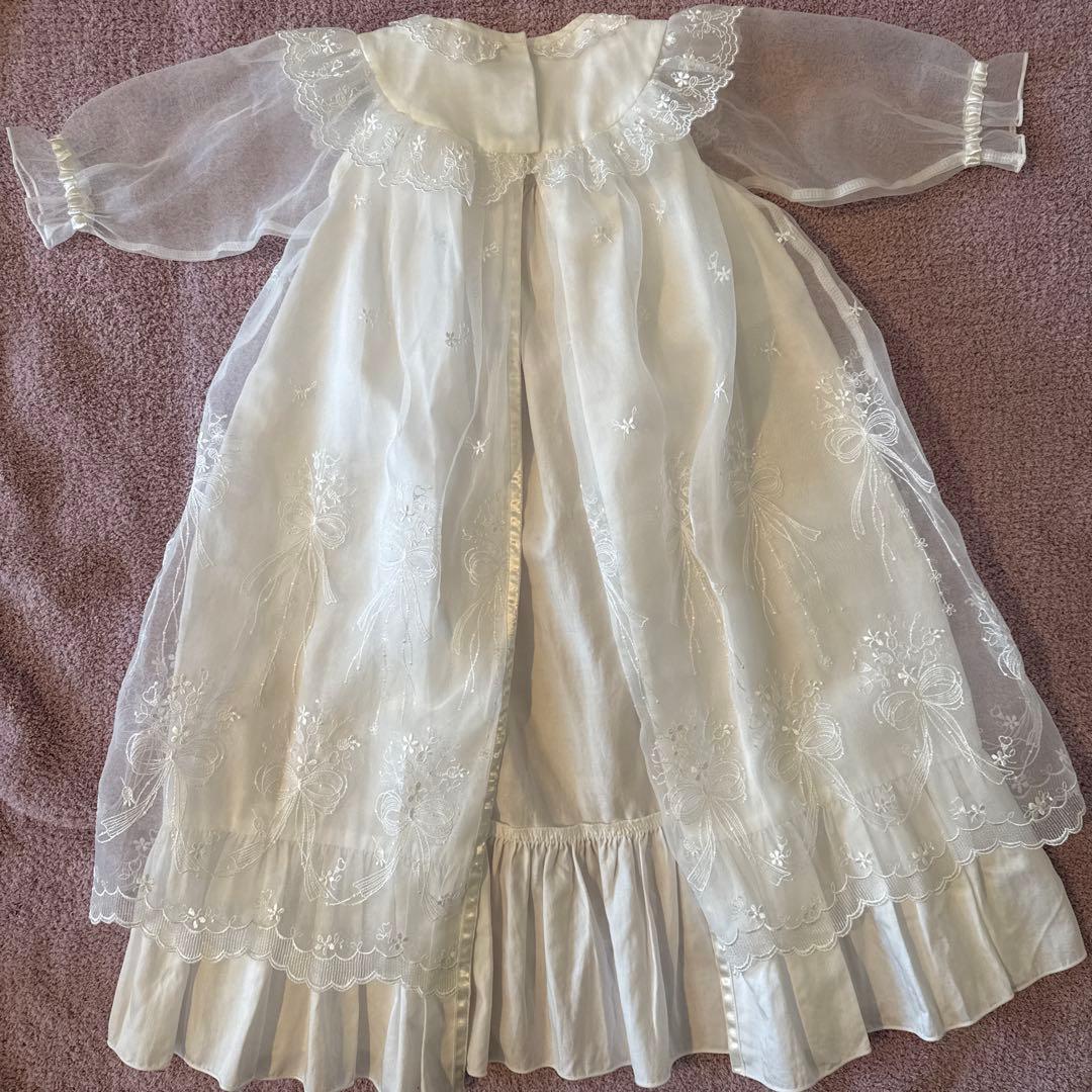 familiar ファミリア ベビードレス 帽子付き