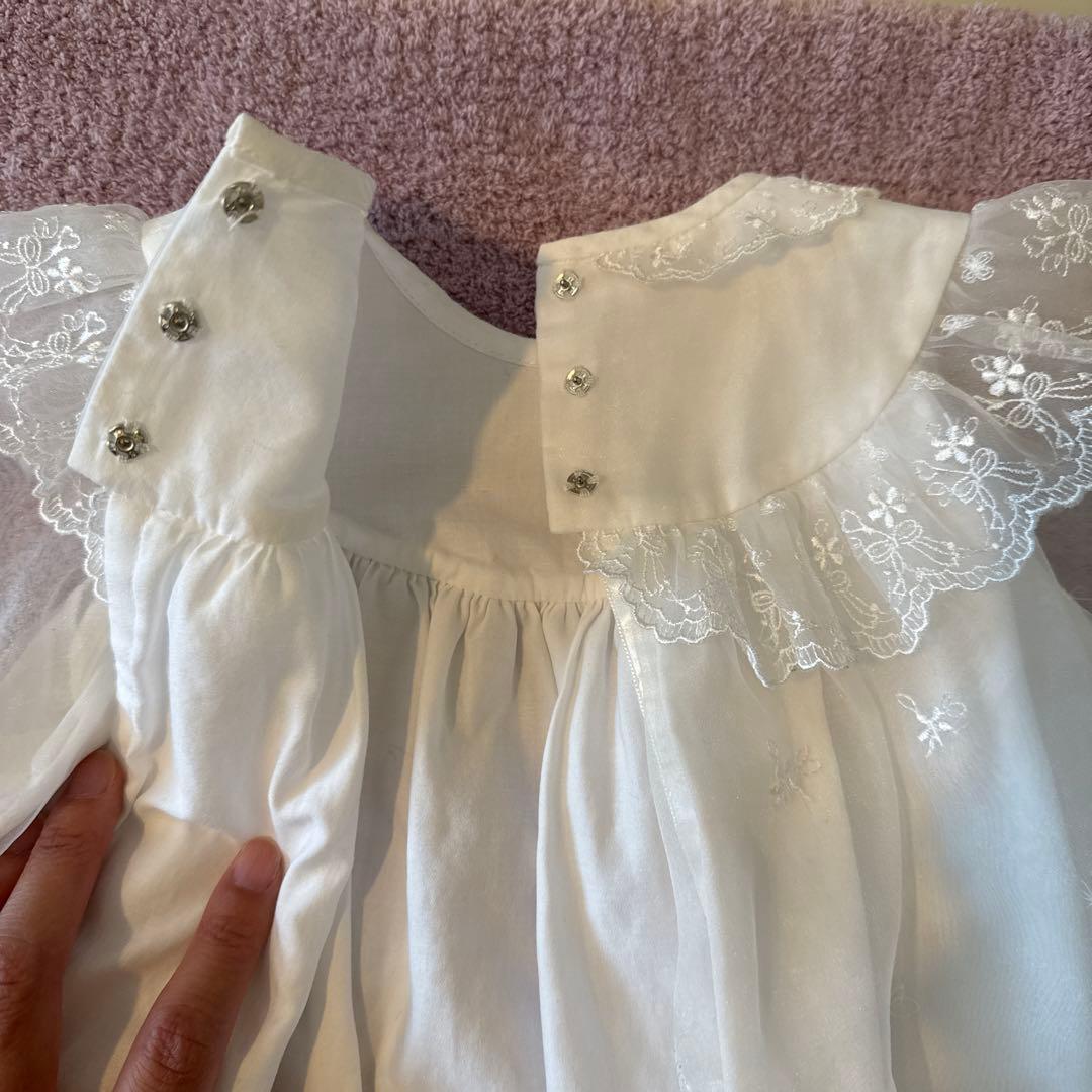 familiar ファミリア ベビードレス 帽子付き