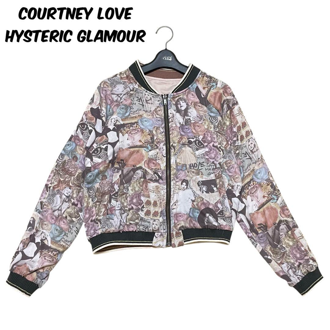 美品　コートニーラブ　ヒステリックグラマー　リバーシブル　薄手　総柄　ブルゾン