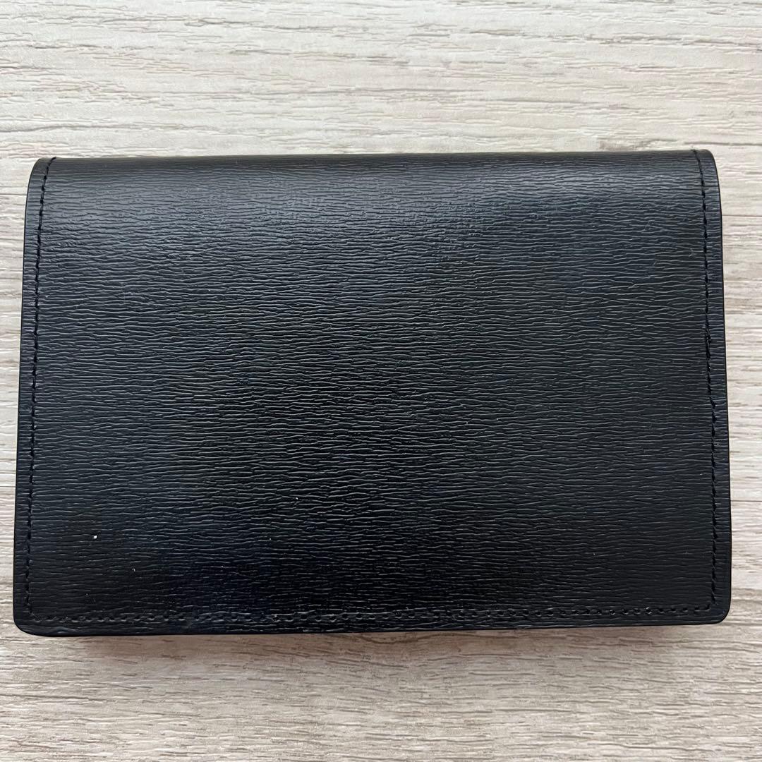 BURBERRY 黒 レザー 名刺入れ カードケース ID パスケース