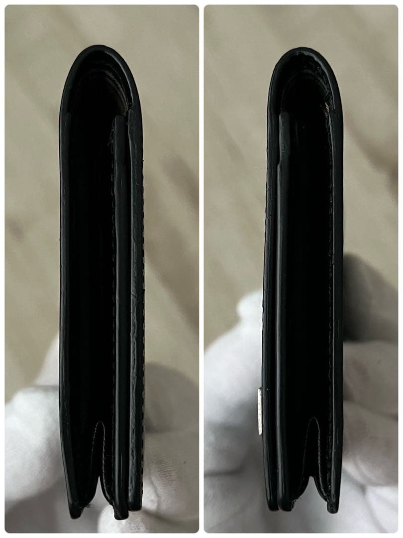 BURBERRY 黒 レザー 名刺入れ カードケース ID パスケース