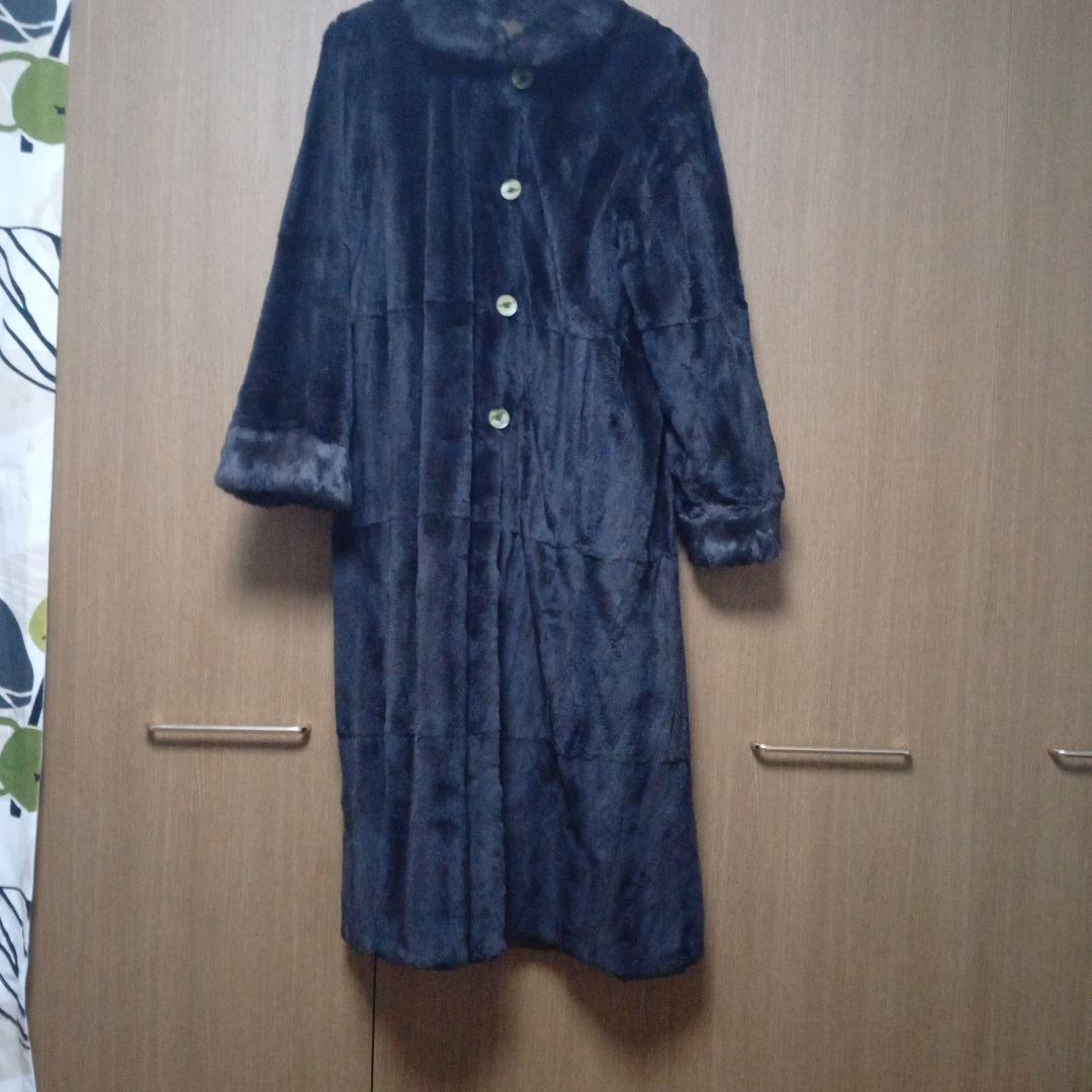 ウィーゼル　リバーシブル 　リアルファーコート Lsize　ロングコート