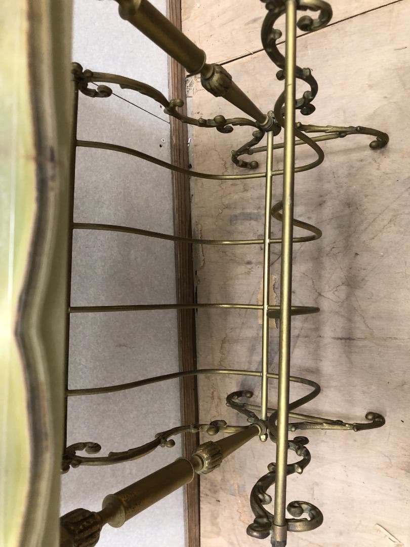 p*n様 ヴィンテージ マガジンラック　イタリア製　大理石天板　希少　25030