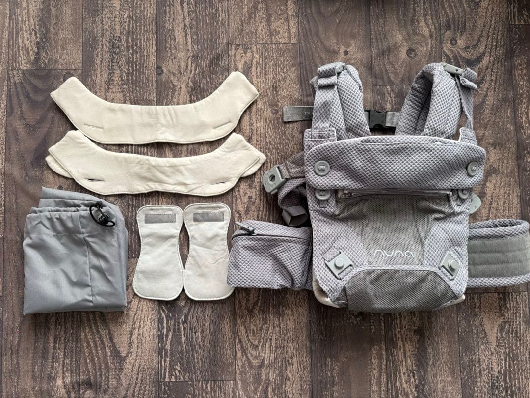 nuna ヌナ ベビーキャリア カドル cudl グレー 抱っこ紐　スタイ未使用