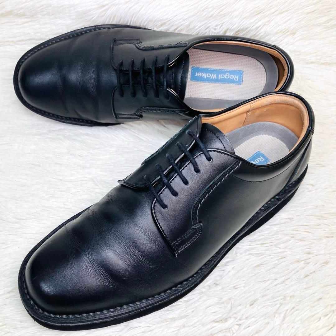 【美品】REGAL27㌢リーガルウォーカー 601W ストレートチップ ブラック