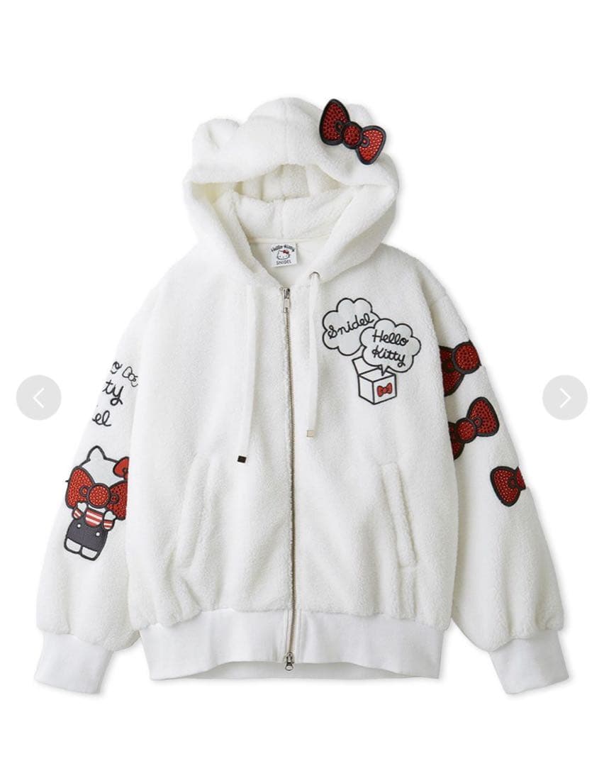 【新品・未使用】SNIDEL × ハローキティ コラボ ボアパーカー