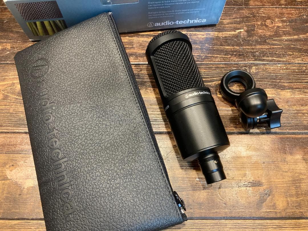 audio-technica AT2020　コンデンサマイク　美品