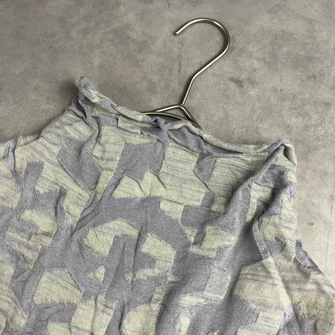 Jurgen Lehl ヨーガンレール 総柄シルクウールハイネックプルオーバー