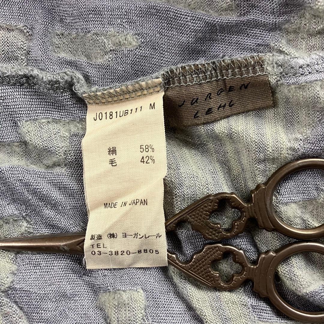 Jurgen Lehl ヨーガンレール 総柄シルクウールハイネックプルオーバー