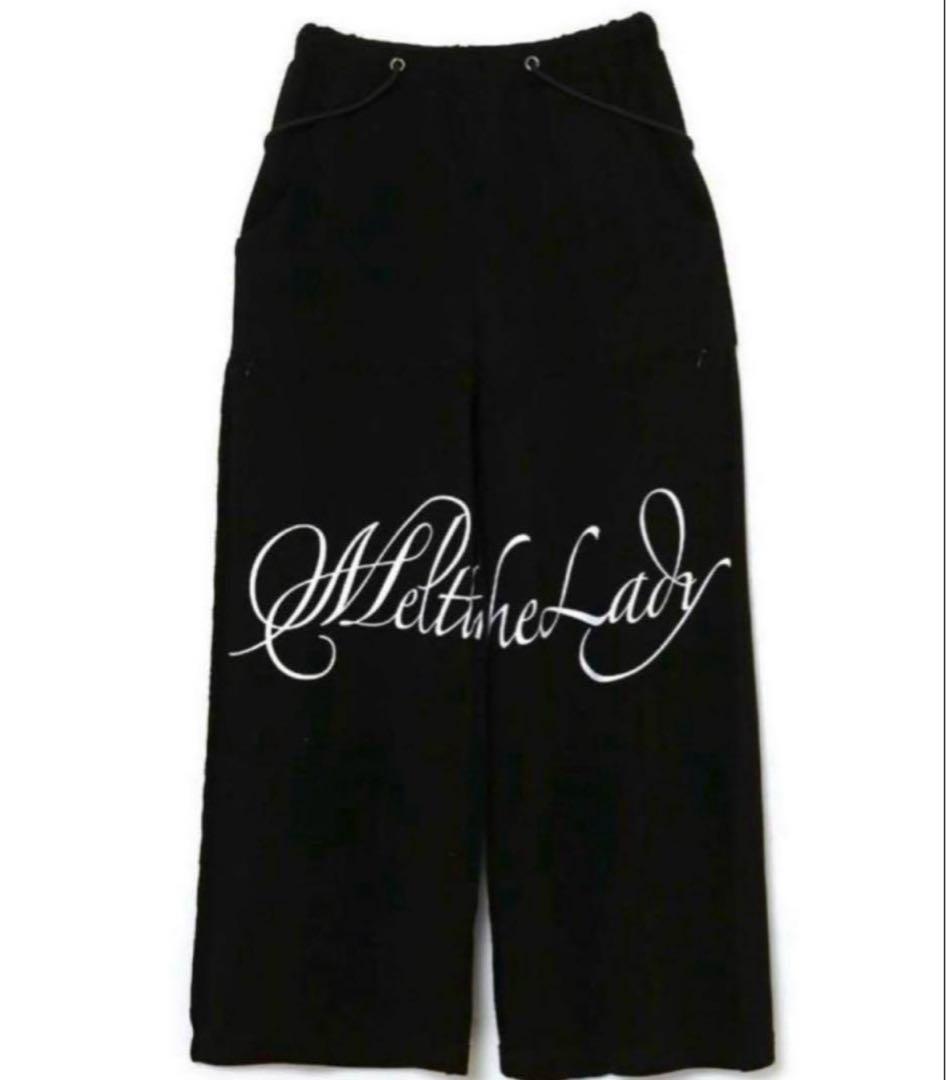パンツ meltthelady logo slit sweat pants