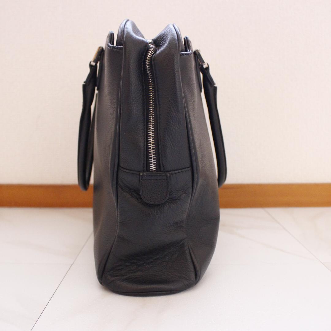 MORABITO ビジネスバッグ レザー ブラック 通勤用 トートバッグ