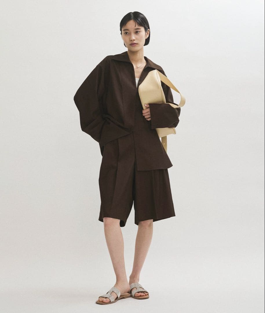 【サステナブル】オックスハーフパンツ