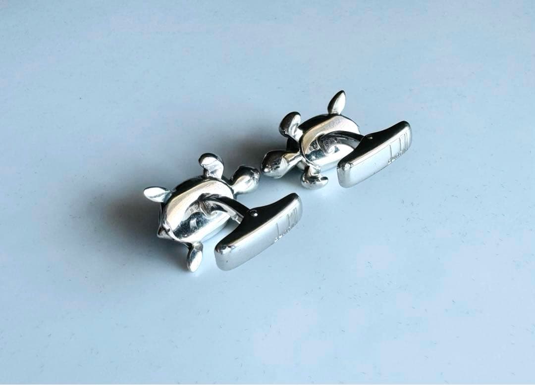 Dunhill AD925 シルバー カメモチーフ カフス & キーリング