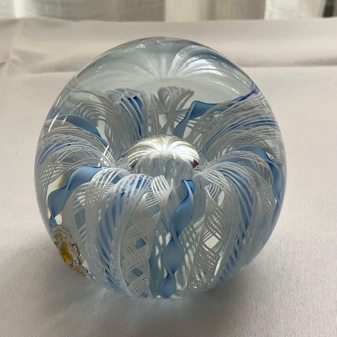 Murano glass ベネチアングラス　レース　ペーパーウエイト