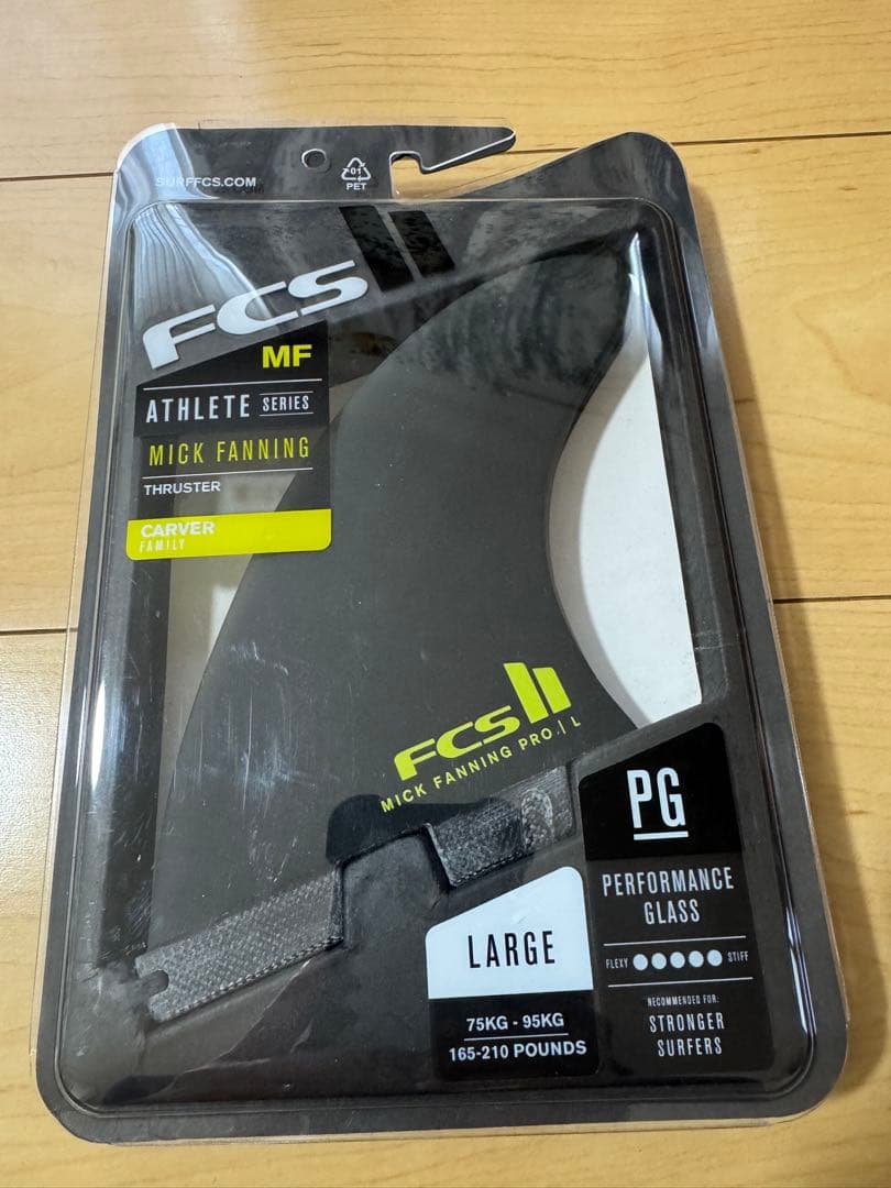 【最安値】FCS II MF PG Black large Tri Fins