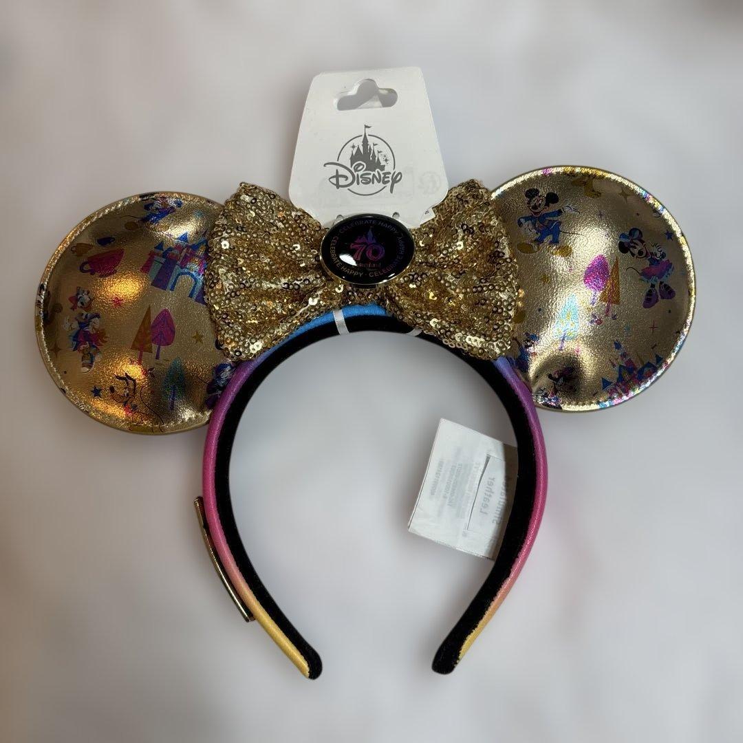 【新品】カリフォルニアDisney 70周年ミッキー ミニー カチューシャ