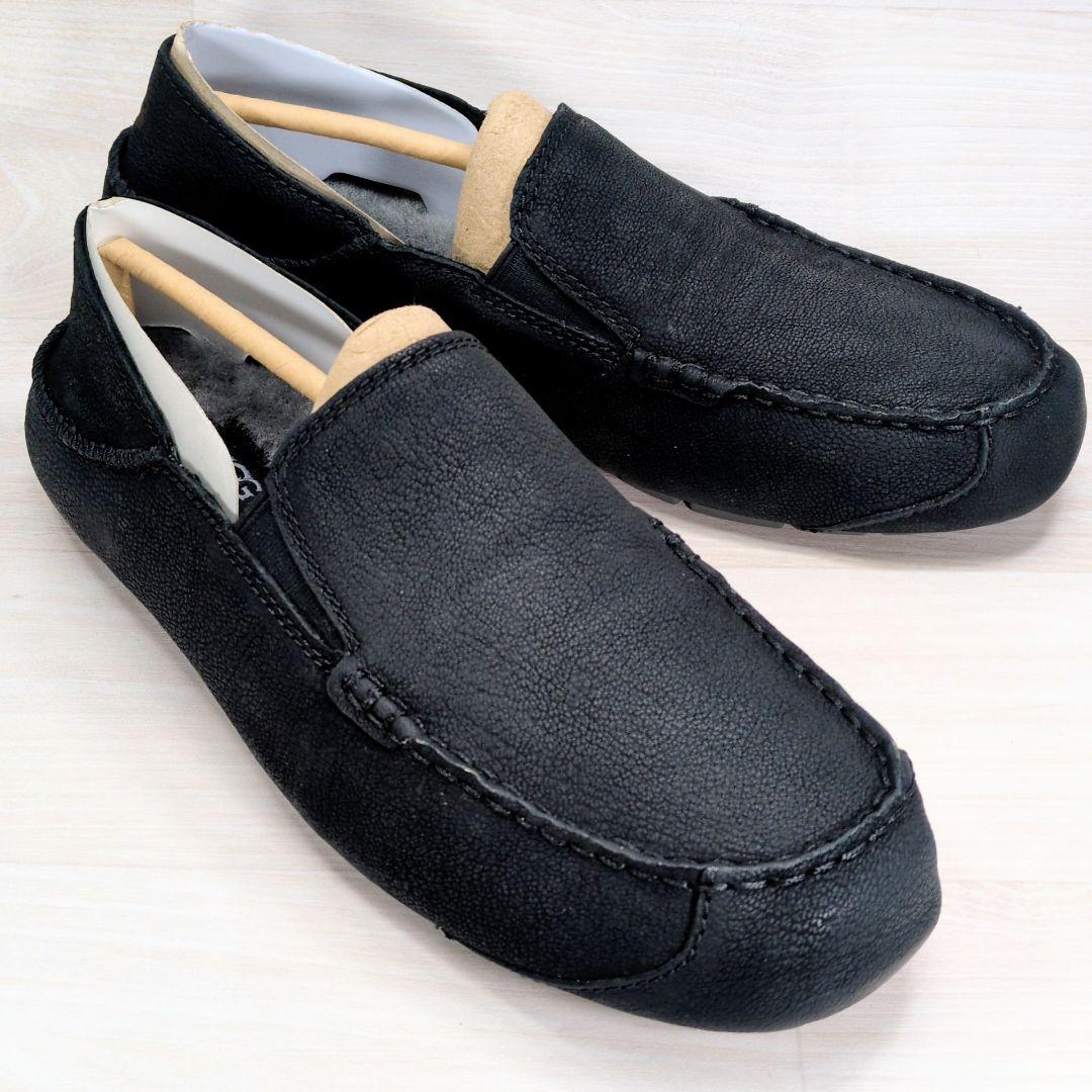 UGG 27.0cm 展示試着品 ヌバック モカシン ブラック S486