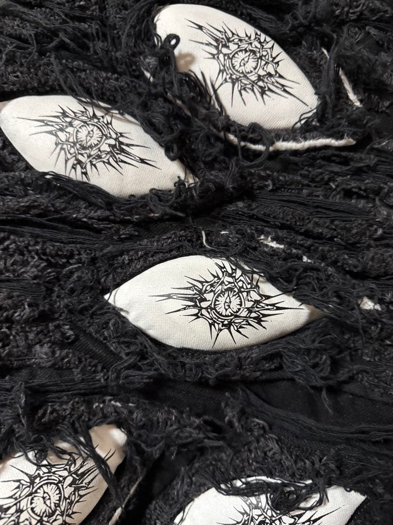 UNIZworld White Eyes Pants ダメージワイドデニムパンツ