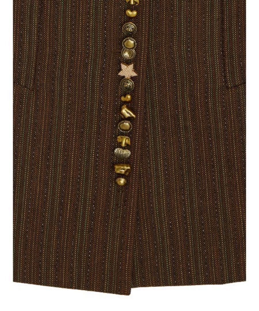 トップス Ameri UND MANY MOTIF BUTTON VEST