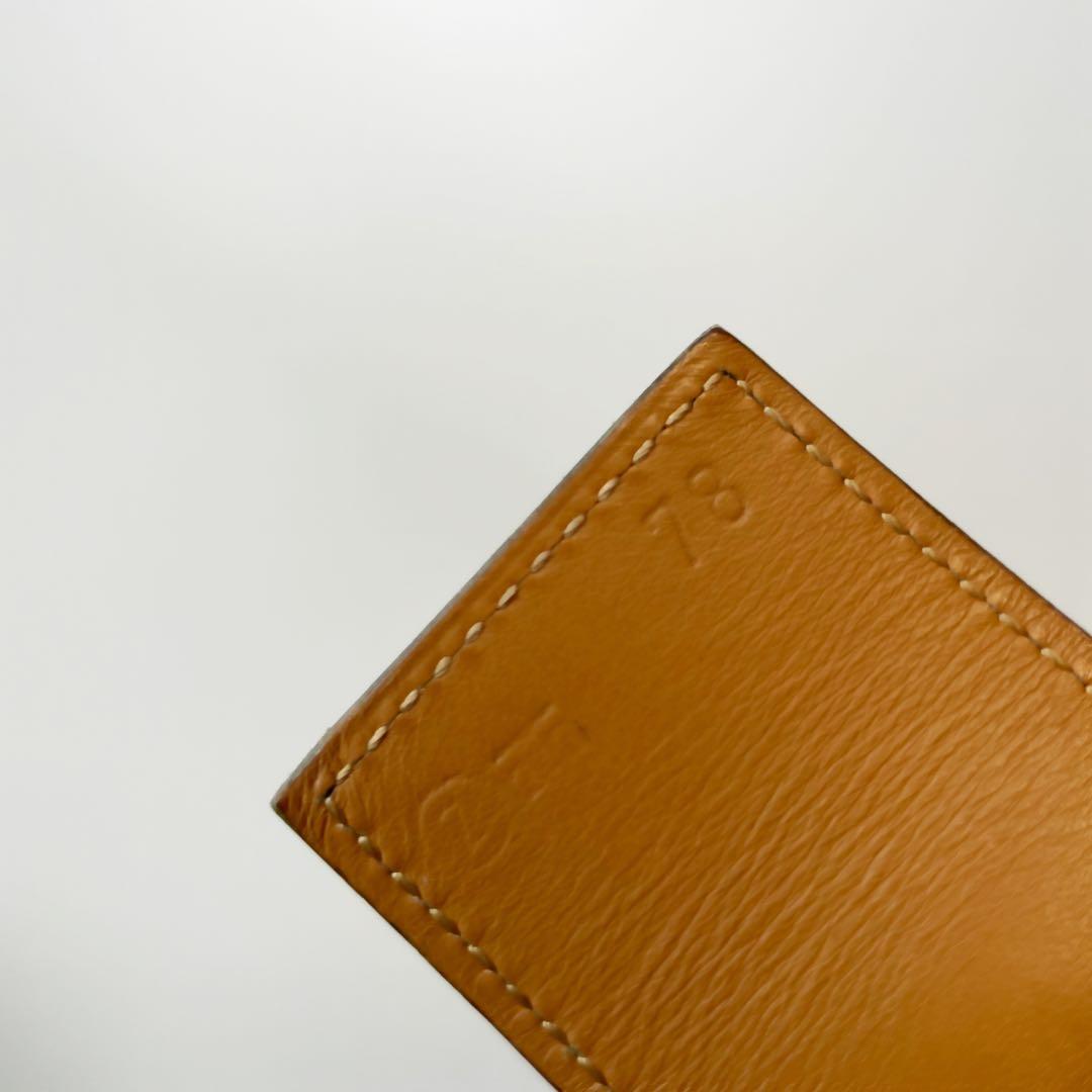 HERMES エルメス コリエドシアン メドール ベルト グリーン×ゴールド78