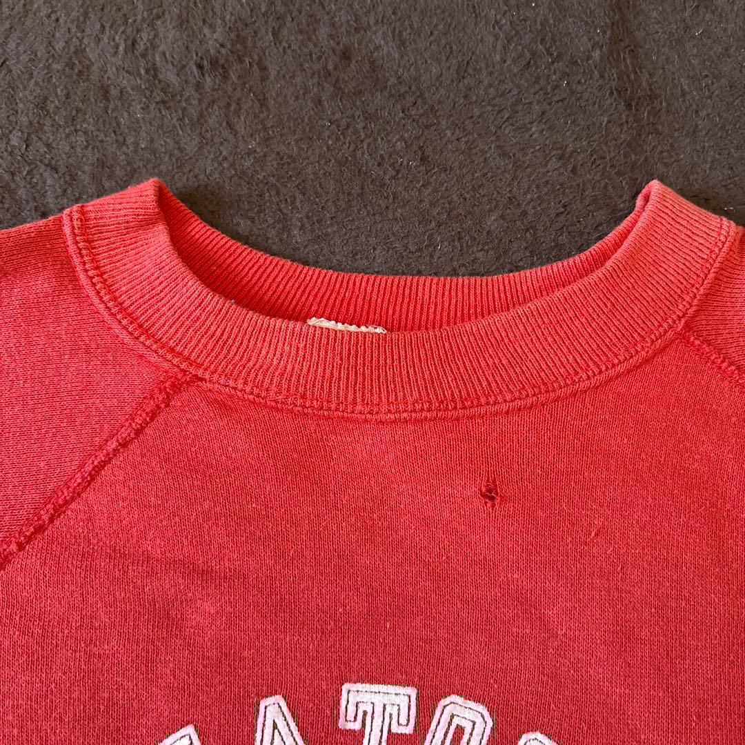 ベルバシーン　ビンテージ　スウェット　ブルドッグ　赤