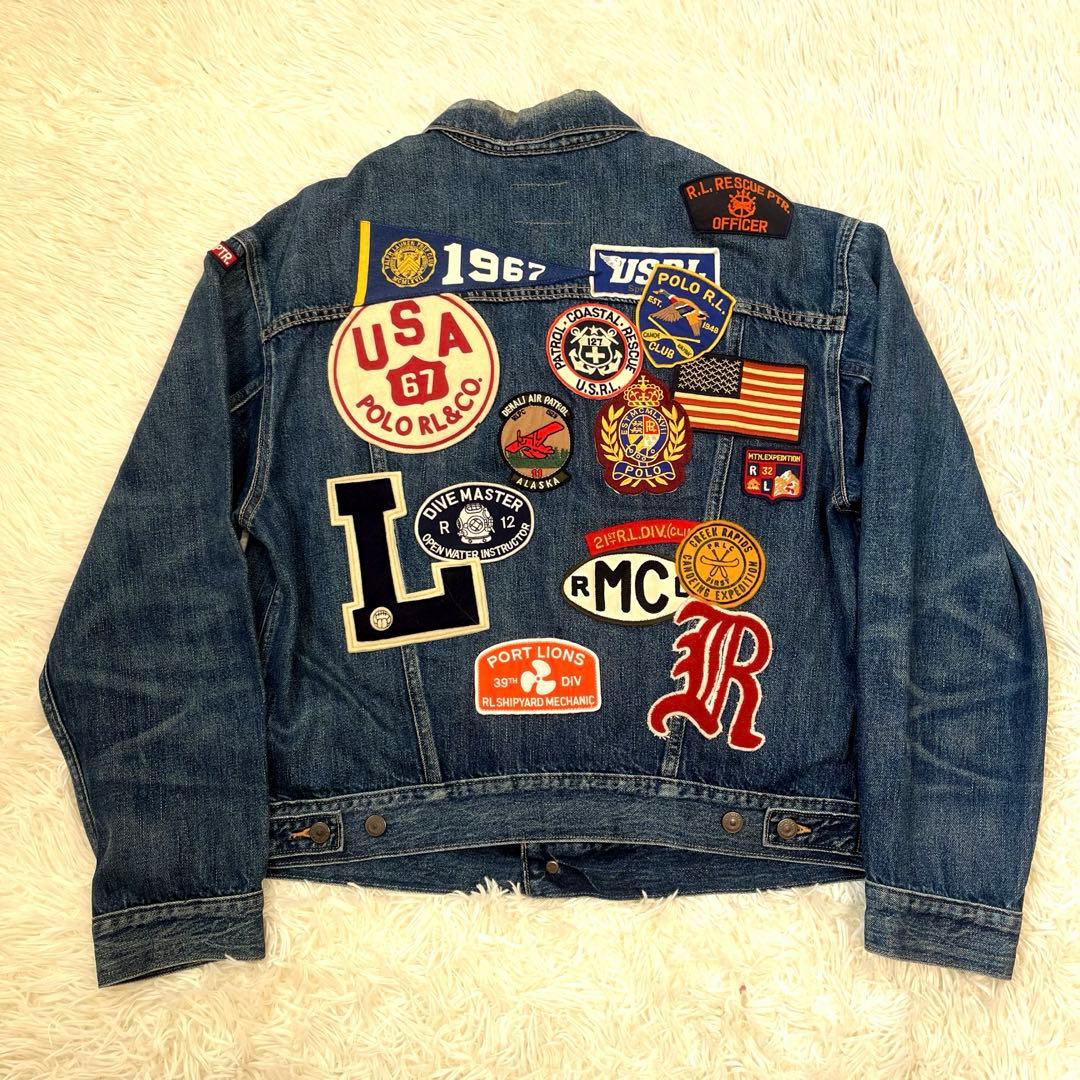 【激レア】Polo Ralph Lauren ワッペン Gジャン Lサイズ