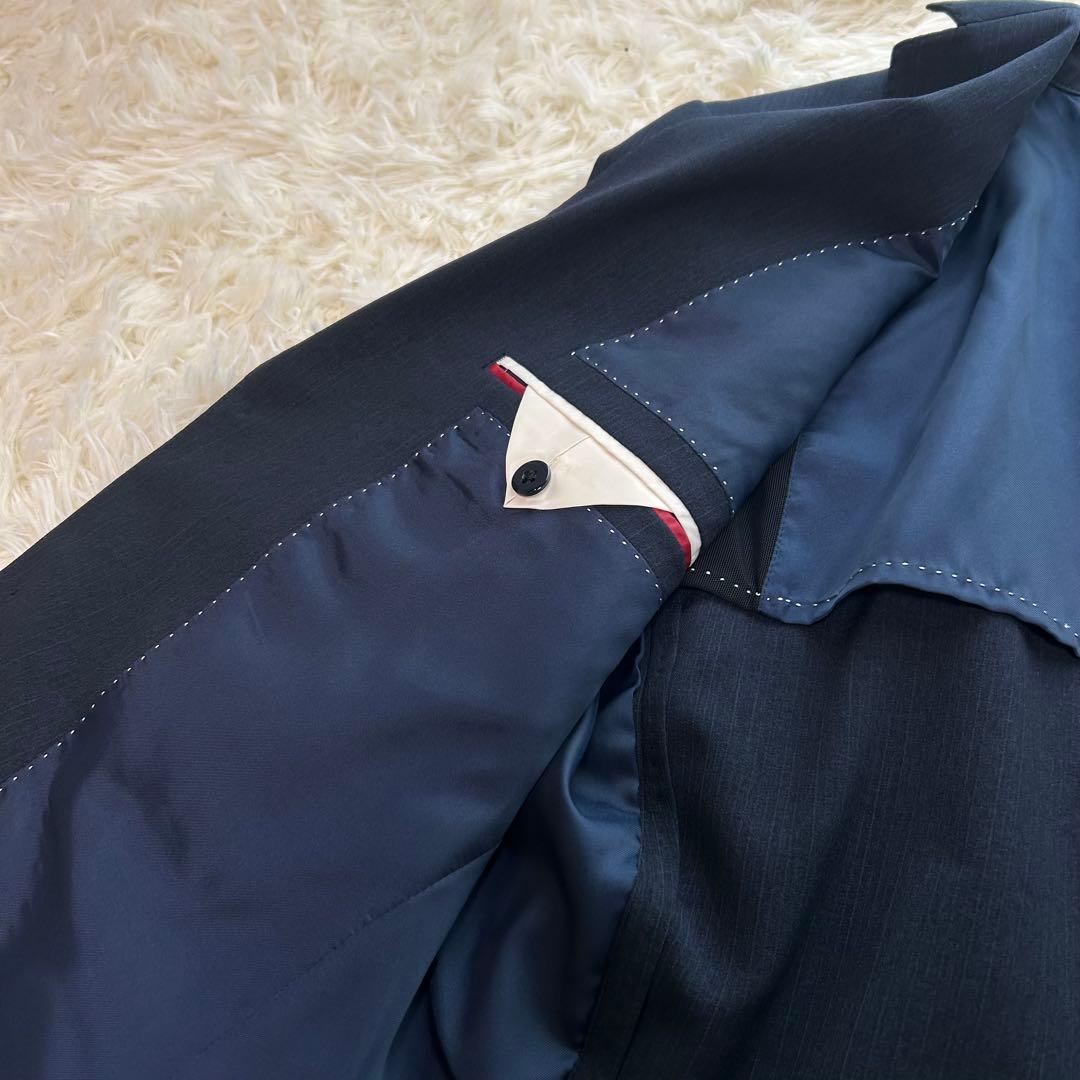 3ピース AB6 SUIT SELECT セットアップスーツ ネイビー