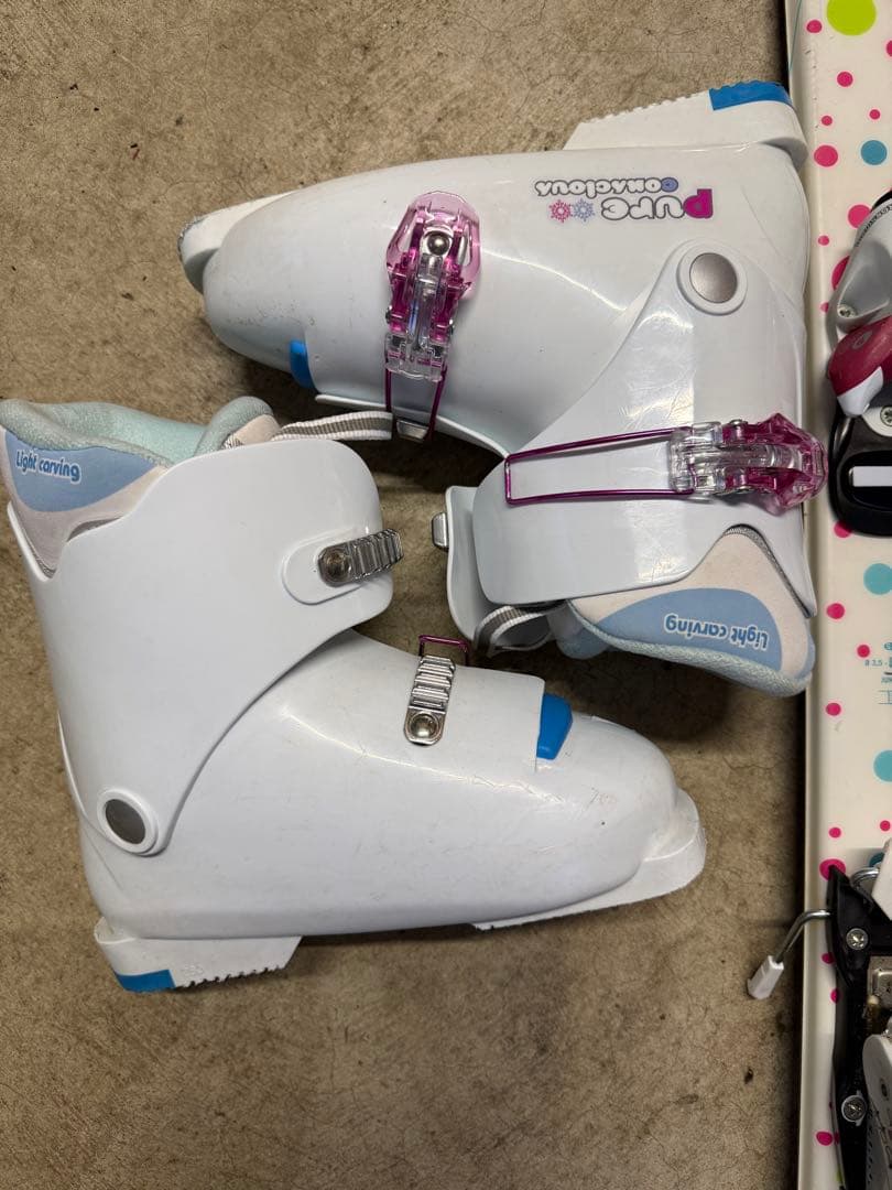 キッズスキー　3点セット　140㎝　子供　ダイナスター　女の子