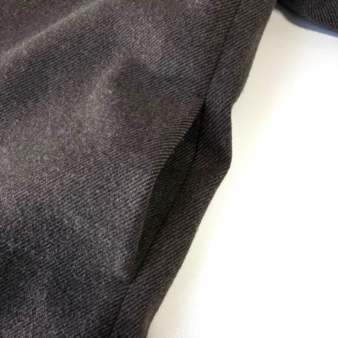 極美品 ユナイテッドアローズ スタンドカラーコート 定価4.6万円 ウール 茶色