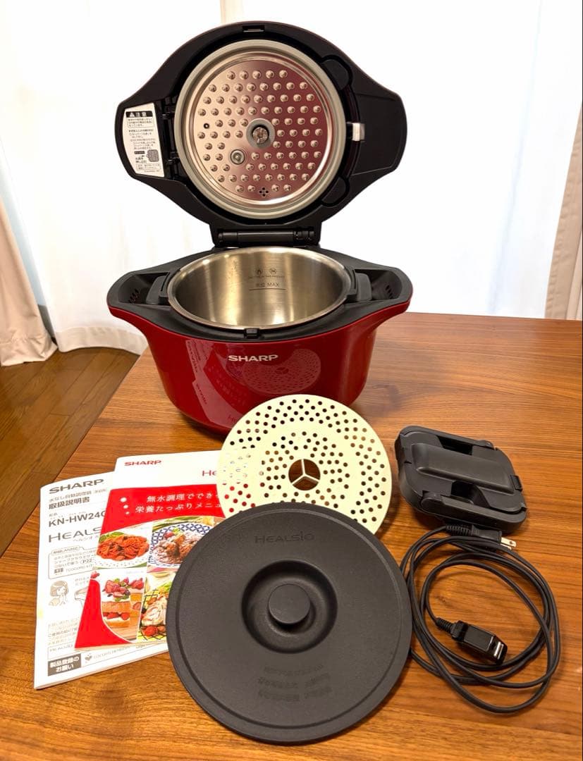 ヘルシオ ホットクックSHARP KN-HW24C-R