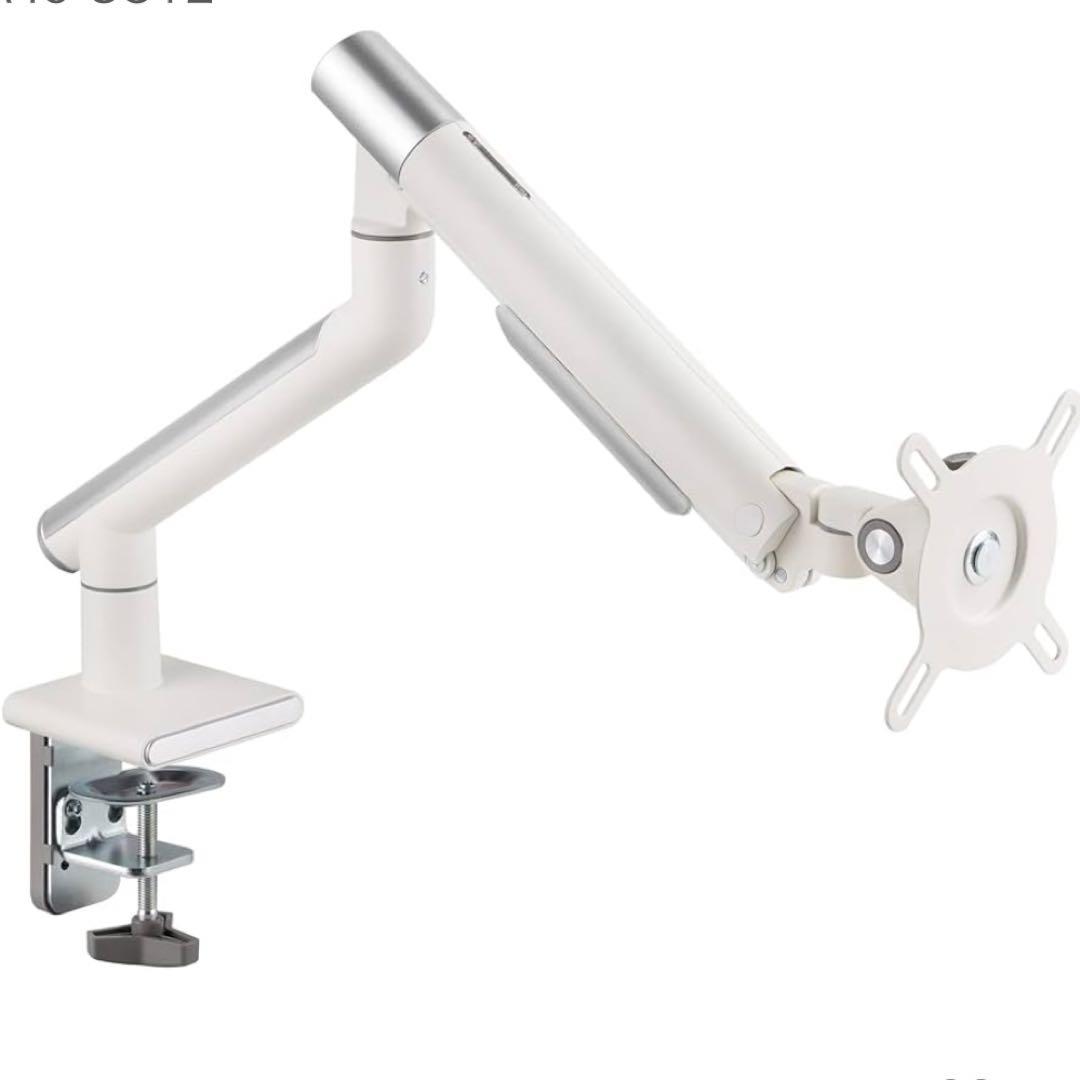 ホワイト モニターアーム VESA対応