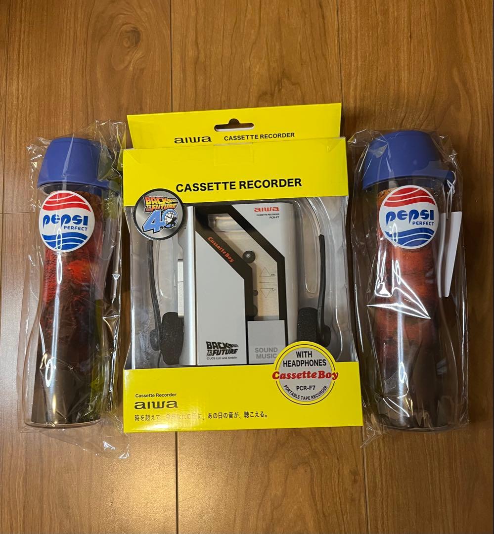 バックトゥザフューチャー aiwa カセットレコーダー ペプシ ボトル セット