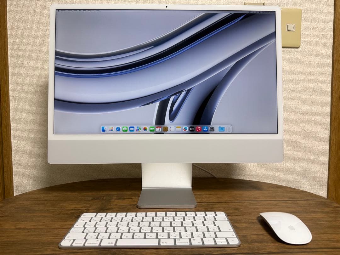 iMac M3 メモリ16GB/SSD256 24インチ シルバー[整備済製品]