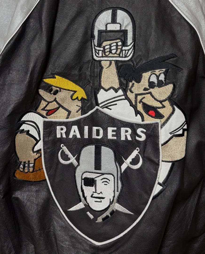 MONTANA TOONS レイダース RAIDERS レザージャケット L