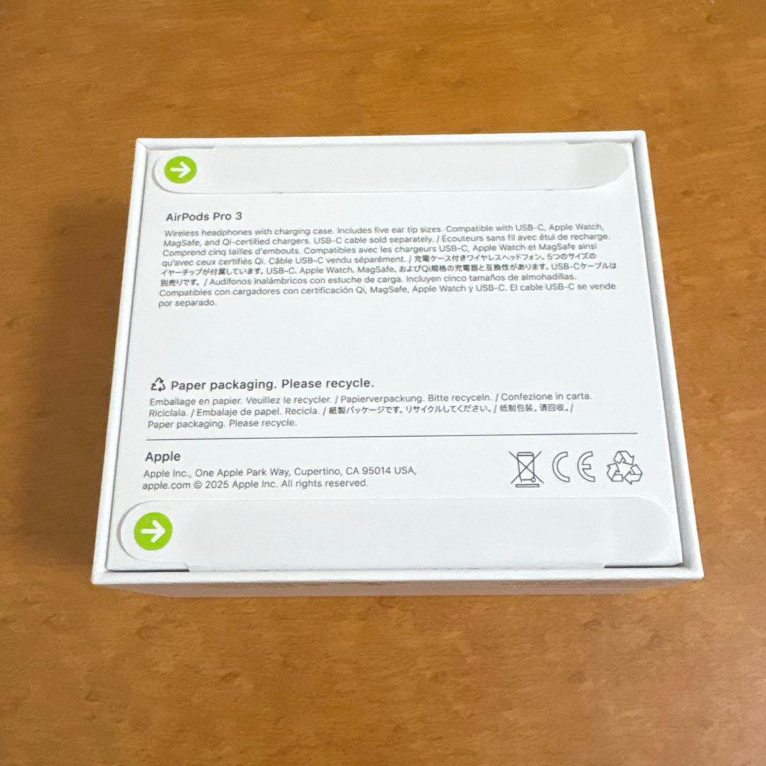 【新品未使用】AirPodsPro3 本体