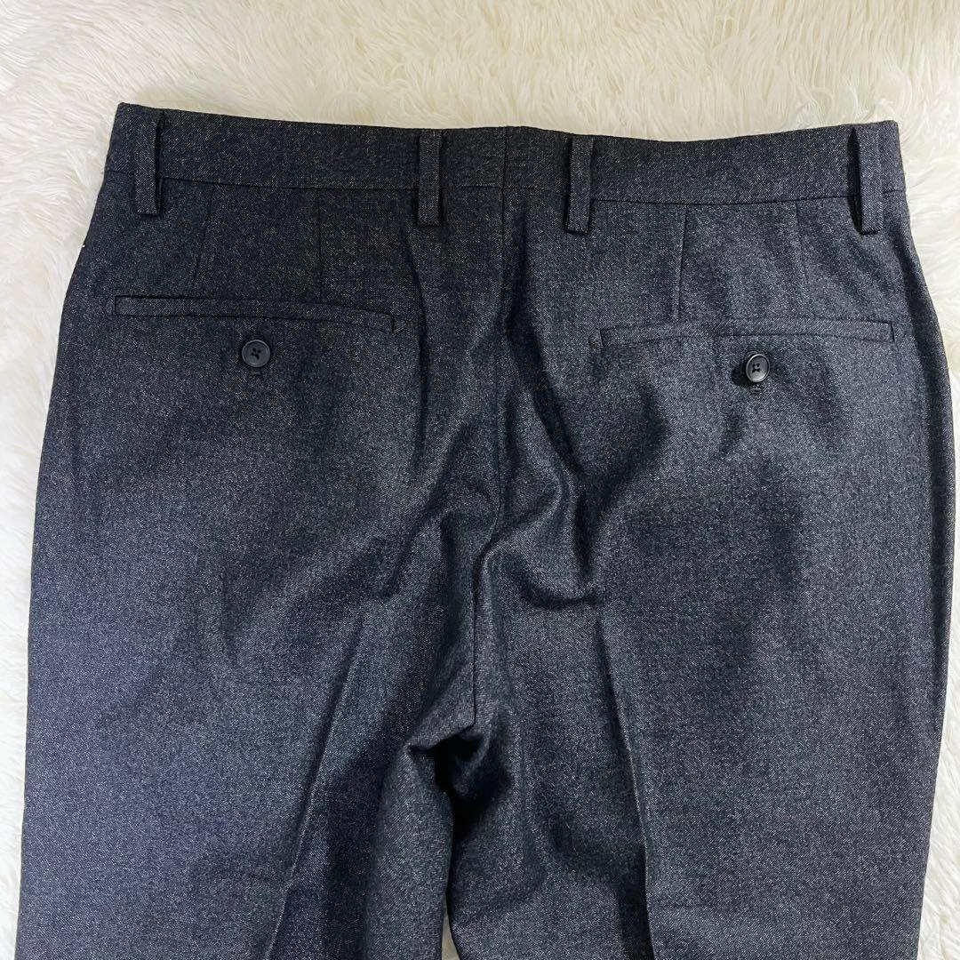 美品 ムッシュニコル エクストラ×ルイジボット シルク混 スーツ グレー 46