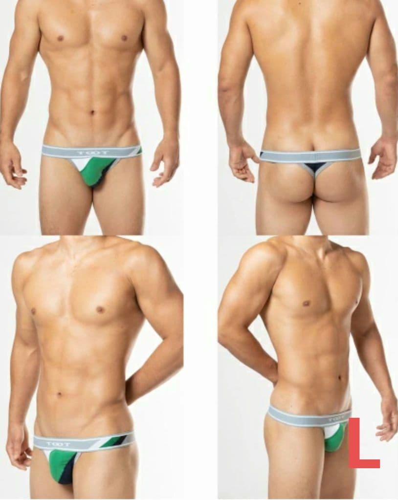 【たか猫様2点セットTOOT】TOOT トリコロール　Ｔバック　グレー　L