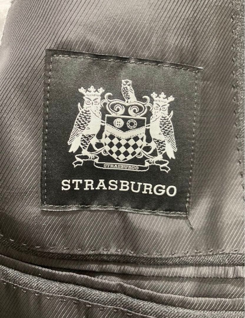 【新品未使用】 ストラスブルゴ 高級 ウール セットアップ スーツ　サイズ46